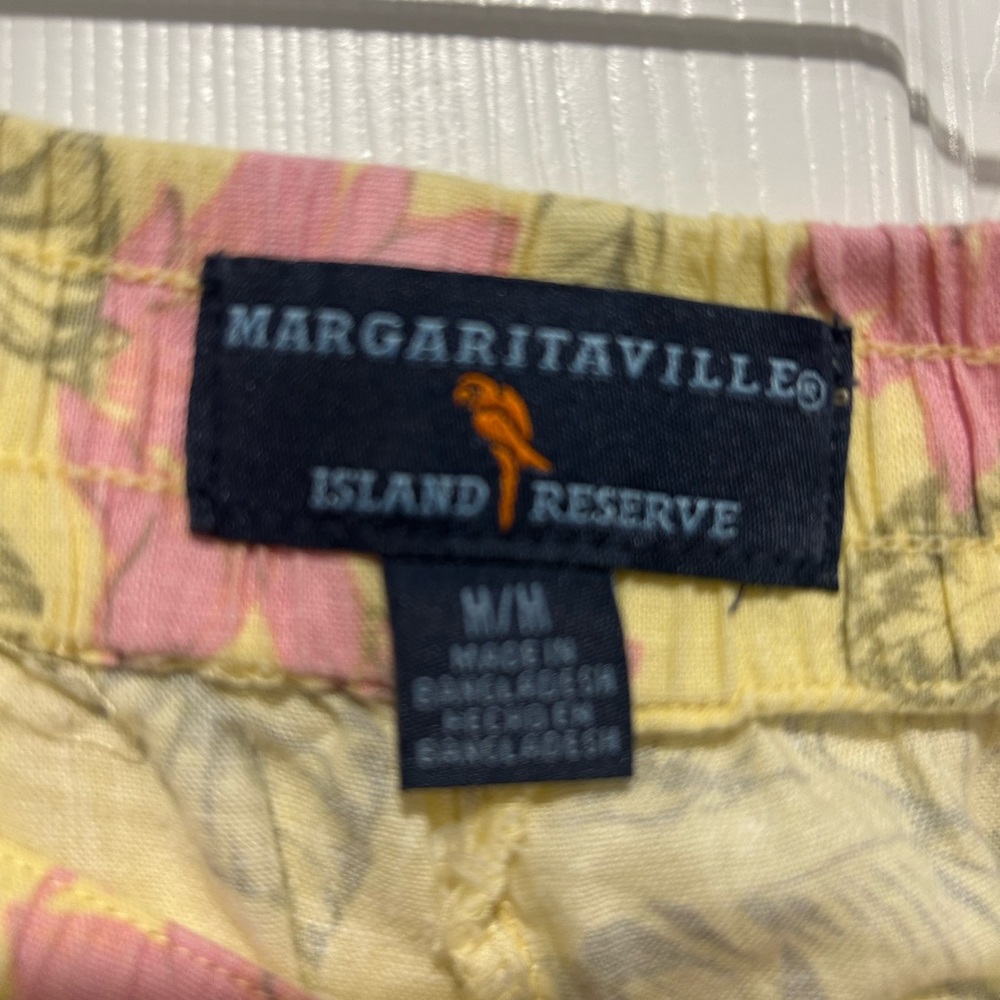 Margaritaville Yellow and Pink Floral Shorts - Picture 3 of 4
